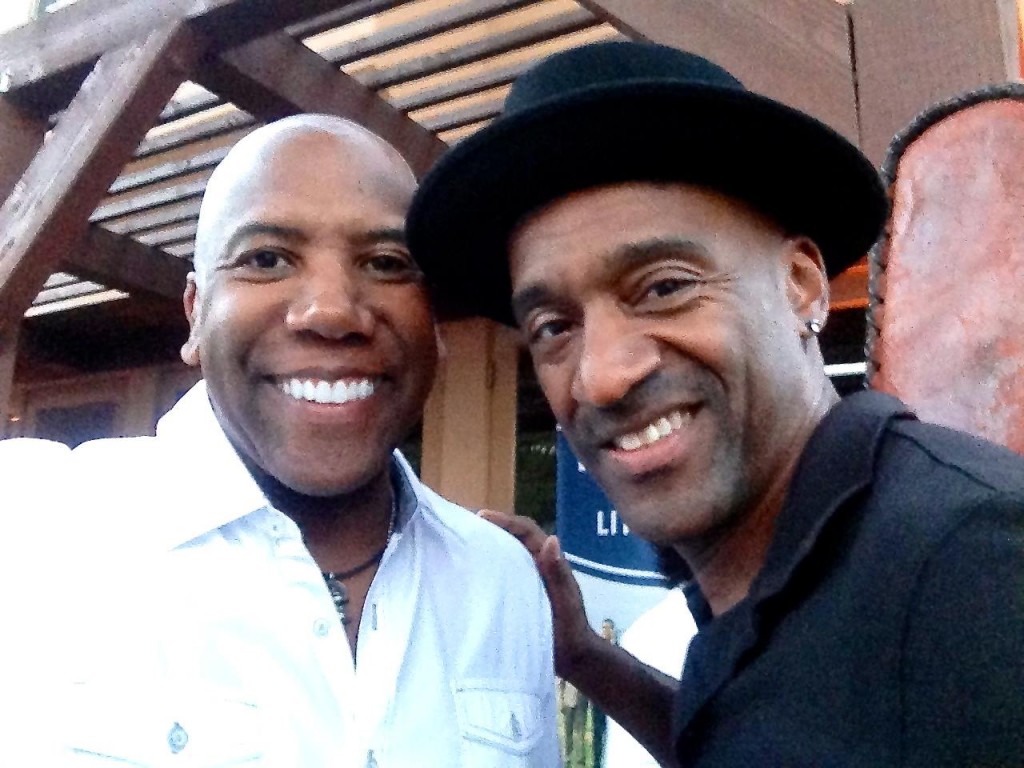 October 2013 - with Marcus Miller at LADF Charity event to benefit Jackie Robinson Foundation Scholarship Program.