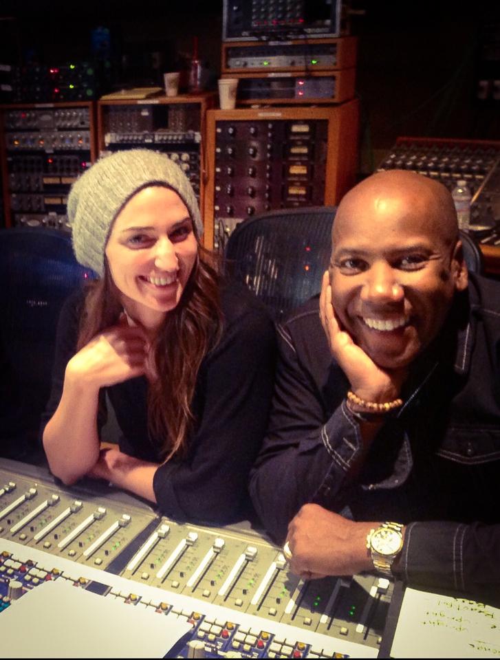 Recording for Nate's album with Sara Bareilles