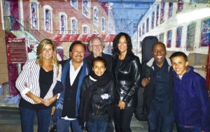 Nathan East & Family, Manager Sonny Abelardo & wife, and Sound Master Ken Freeman on the streets of Seattle