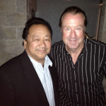 Manager Sonny Abelardo, with friend, Musical Director and keys for Bobby Caldwell, Mark McMillan.